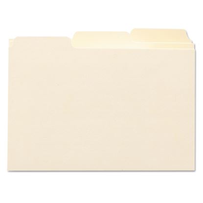 Manila Card Guides, 1/3-Cut Top Tab, Blank, 4 x 6, Manila, 100/Box1