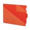 End Tab Poly Out Guides, Two-Pocket Style, 1/3-Cut End Tab, Out, 8.5 x 11, Red, 50/Box2