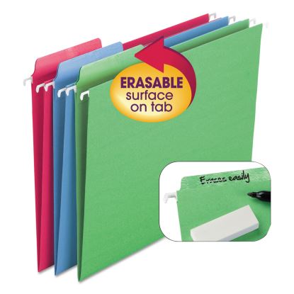 Erasable Folders, Letter Size, 1/3-Cut Tabs, Assorted Colors, 18/Box1