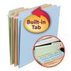 FasTab Hanging Folders, Letter Size, 1/3-Cut Tabs, Assorted Earthtone Colors, 18/Box1