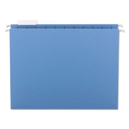 Colored Hanging File Folders, Letter Size, 1/5-Cut Tab, Blue, 25/Box1