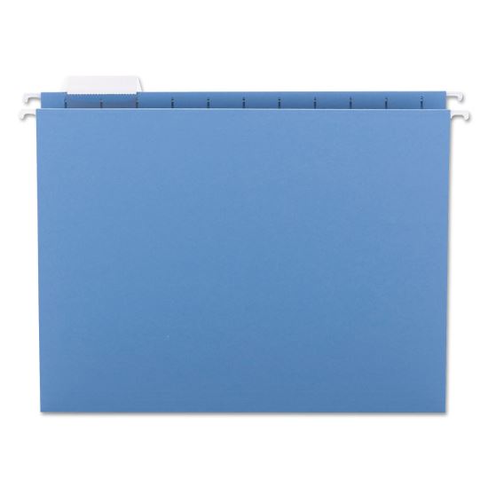 Colored Hanging File Folders with 1/5 Cut Tabs, Letter Size, 1/5-Cut Tabs, Blue, 25/Box1