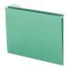 Colored Hanging File Folders with 1/5 Cut Tabs, Letter Size, 1/5-Cut Tabs, Green, 25/Box2