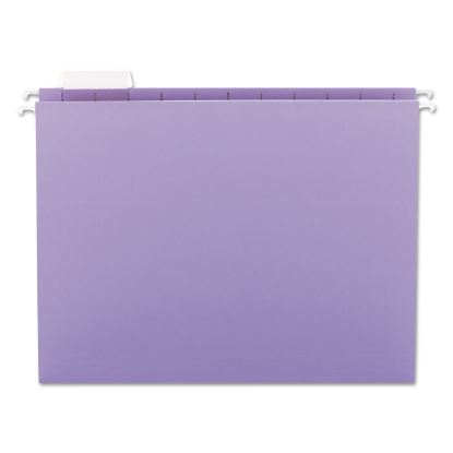Colored Hanging File Folders with 1/5 Cut Tabs, Letter Size, 1/5-Cut Tabs, Lavender, 25/Box1