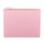 Colored Hanging File Folders with 1/5 Cut Tabs, Letter Size, 1/5-Cut Tabs, Pink, 25/Box1