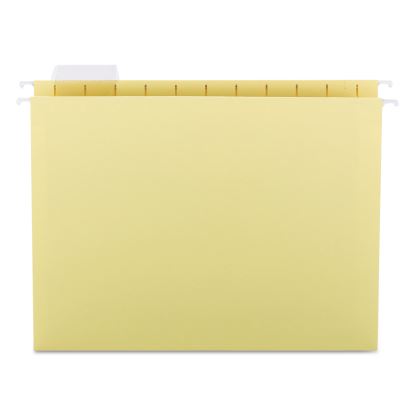Colored Hanging File Folders with 1/5 Cut Tabs, Letter Size, 1/5-Cut Tabs, Yellow, 25/Box1