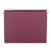 Colored Hanging File Folders, Letter Size, 1/5-Cut Tab, Maroon, 25/Box1