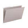 TUFF Hanging Folders with Easy Slide Tab, Legal Size, 1/3-Cut Tab, Steel Gray, 18/Box2