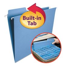 FasTab Hanging Folders, Letter Size, 1/3-Cut Tab, Blue, 20/Box1