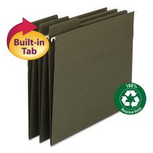 FasTab Hanging Folders, Legal Size, 1/3-Cut Tab, Standard Green, 20/Box1