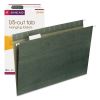 Hanging Folders, Legal Size, 1/5-Cut Tabs, Standard Green, 25/Box1