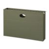 100% Recycled Hanging Pockets with Full-Height Gusset, 1 Section, 3.5" Capacity, Legal Size, Standard Green, 10/Box1