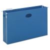 Hanging Pockets with Full-Height Gusset, 1 Section, 3" Capacity, Legal Size, 1/5-Cut Tabs, Sky Blue, 25/Box2