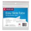 Easy Slide Hanging Folder Tab, 1/3-Cut, White/Clear, 3.5" Wide, 18/Pack2