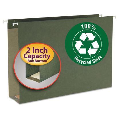 Box Bottom Hanging File Folders, Legal Size, Standard Green, 25/Box1