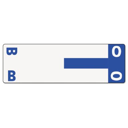 AlphaZ Color-Coded First Letter Combo Alpha Labels, B/O, 1.16 x 3.63, Dark Blue/White, 5/Sheet, 20 Sheets/Pack1