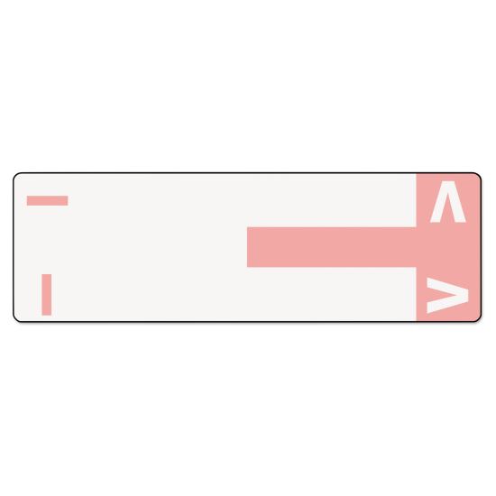 AlphaZ Color-Coded First Letter Combo Alpha Labels, I/V, 1.16 x 3.63, Pink/White, 5/Sheet, 20 Sheets/Pack1