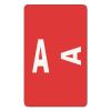 AlphaZ Color-Coded Second Letter Alphabetical Labels, A, 1 x 1.63, Red, 10/Sheet, 10 Sheets/Pack1