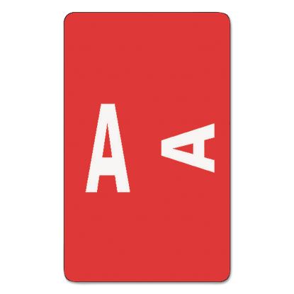 AlphaZ Color-Coded Second Letter Alphabetical Labels, A, 1 x 1.63, Red, 10/Sheet, 10 Sheets/Pack1
