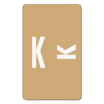 AlphaZ Color-Coded Second Letter Alphabetical Labels, K, 1 x 1.63, Light Brown, 10/Sheet, 10 Sheets/Pack1