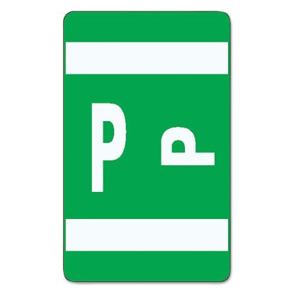 AlphaZ Color-Coded Second Letter Alphabetical Labels, P, 1 x 1.63, Dark Green, 10/Sheet, 10 Sheets/Pack1