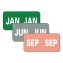 Monthly End Tab File Folder Labels, JAN-DEC, 0.5 x 1, Assorted, 25/Sheet, 120 Sheets/Box1