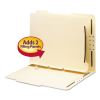 Self-Adhesive Folder Dividers for Top/End Tab Folders with 2-Prong Fasteners, Letter Size, Manila, 25/Pack1