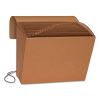 Indexed Expanding Kraft Files, 21 Sections, Elastic Cord Closure, 1/21-Cut Tabs, Letter Size, Kraft2