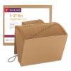 Indexed Expanding Kraft Files, 31 Sections, Elastic Cord Closure, 1/15-Cut Tabs, Letter Size, Kraft2