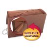 TUFF Expanding Wallet, 12 Sections, Elastic Cord Closure, 1/12-Cut Tabs, Legal Size, Redrope2