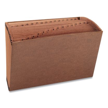 TUFF Expanding Open-Top Stadium File, 31 Sections, 1/31-Cut Tabs, Legal Size, Redrope1