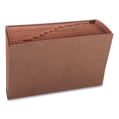 TUFF Expanding Open-Top Stadium File, 12 Sections, 1/12-Cut Tabs, Legal Size, Redrope1