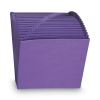 Heavy-Duty Indexed Expanding Open Top Color Files, 21 Sections, 1/21-Cut Tabs, Letter Size, Purple2