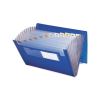 Expanding File With Color Tab Inserts, 9" Expansion, 12 Sections, Elastic Cord Closure, 1/12-Cut Tabs, Letter Size, Blue2