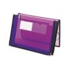Poly Wallets, 2.25" Expansion, 1 Section, Elastic Cord Closure, Letter Size, Translucent Purple2