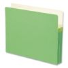 Colored File Pockets, 1.75" Expansion, Letter Size, Green1