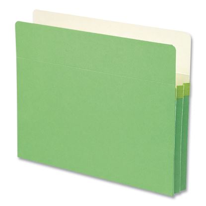 Colored File Pockets, 1.75" Expansion, Letter Size, Green1