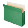 Colored File Pockets, 3.5" Expansion, Letter Size, Green1