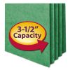 Colored File Pockets, 3.5" Expansion, Letter Size, Green2