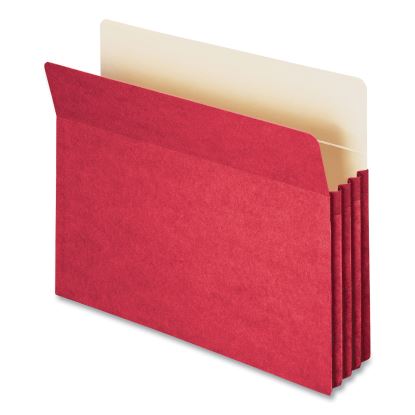 Colored File Pockets, 3.5" Expansion, Letter Size, Red1