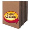 Redrope Drop Front File Pockets, 5.25" Expansion, Letter Size, Redrope, 10/Box2