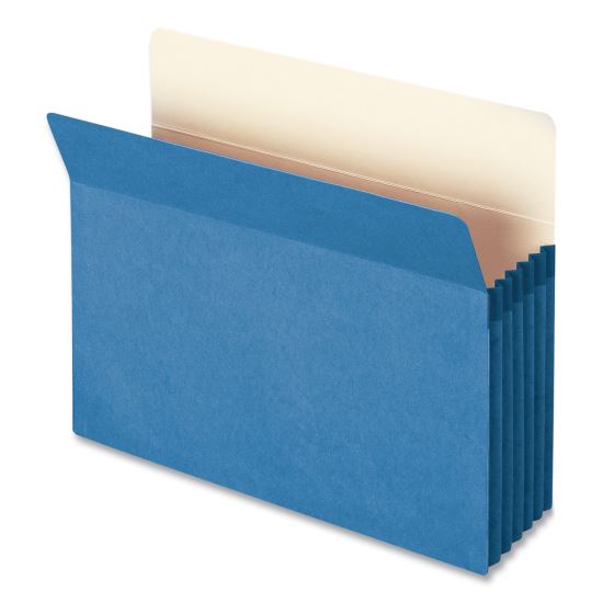 Colored File Pockets, 5.25" Expansion, Letter Size, Blue1