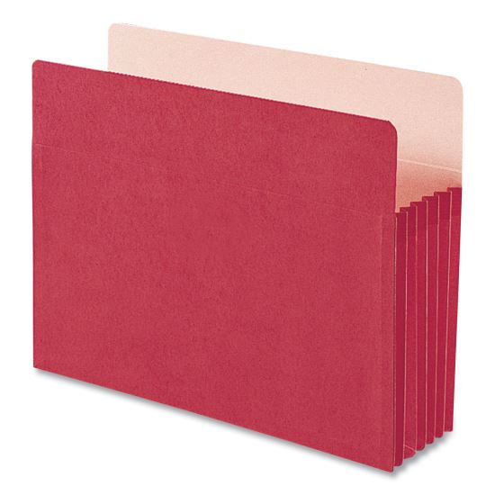 Colored File Pockets, 5.25" Expansion, Letter Size, Red1