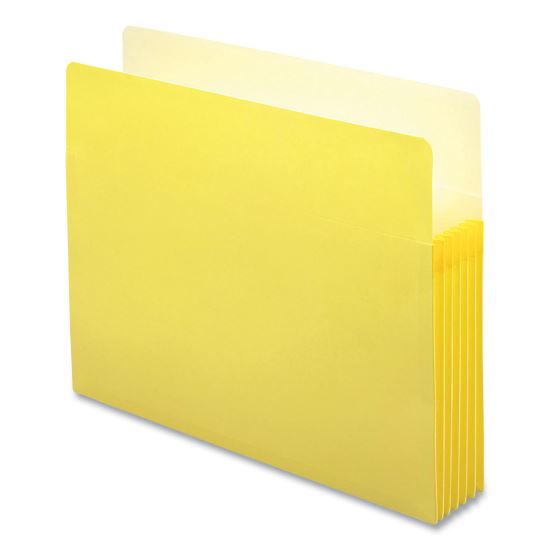 Colored File Pockets, 5.25" Expansion, Letter Size, Yellow1