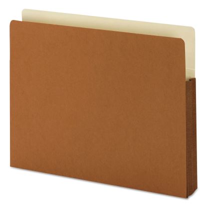 Redrope Drop-Front File Pockets with Fully Lined Gussets, 1.75" Expansion, Letter Size, Redrope, 25/Box1