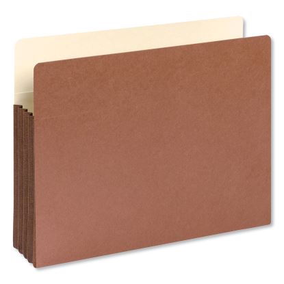 Redrope Drop-Front File Pockets with Fully Lined Gussets, 3.5" Expansion, Letter Size, Redrope, 10/Box1