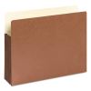 Redrope Drop-Front File Pockets with Fully Lined Gussets, 3.5" Expansion, Letter Size, Redrope, 10/Box2