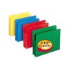 Poly Drop Front File Pockets, 3.5" Expansion, Letter Size, Assorted Colors, 4/Box2