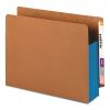Redrope Drop-Front End Tab File Pockets, Fully Lined 6.5" High Gussets, 3.5" Expansion, Letter Size, Redrope/Blue, 10/Box1