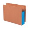 Redrope Drop-Front End Tab File Pockets, Fully Lined 6.5" High Gussets, 3.5" Expansion, Letter Size, Redrope/Blue, 10/Box2